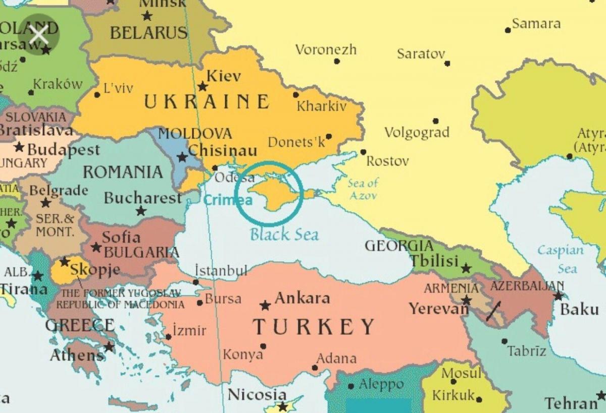 carte de la Moldavie et les pays environnants