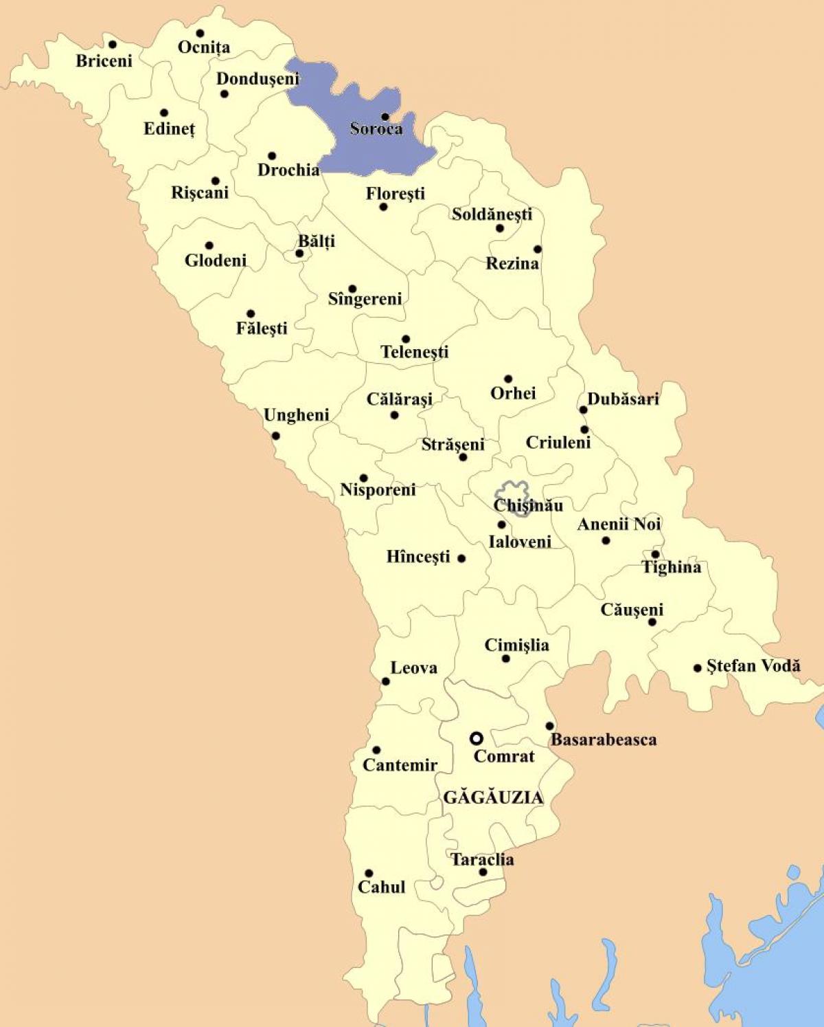 Carte de cahul Moldavie