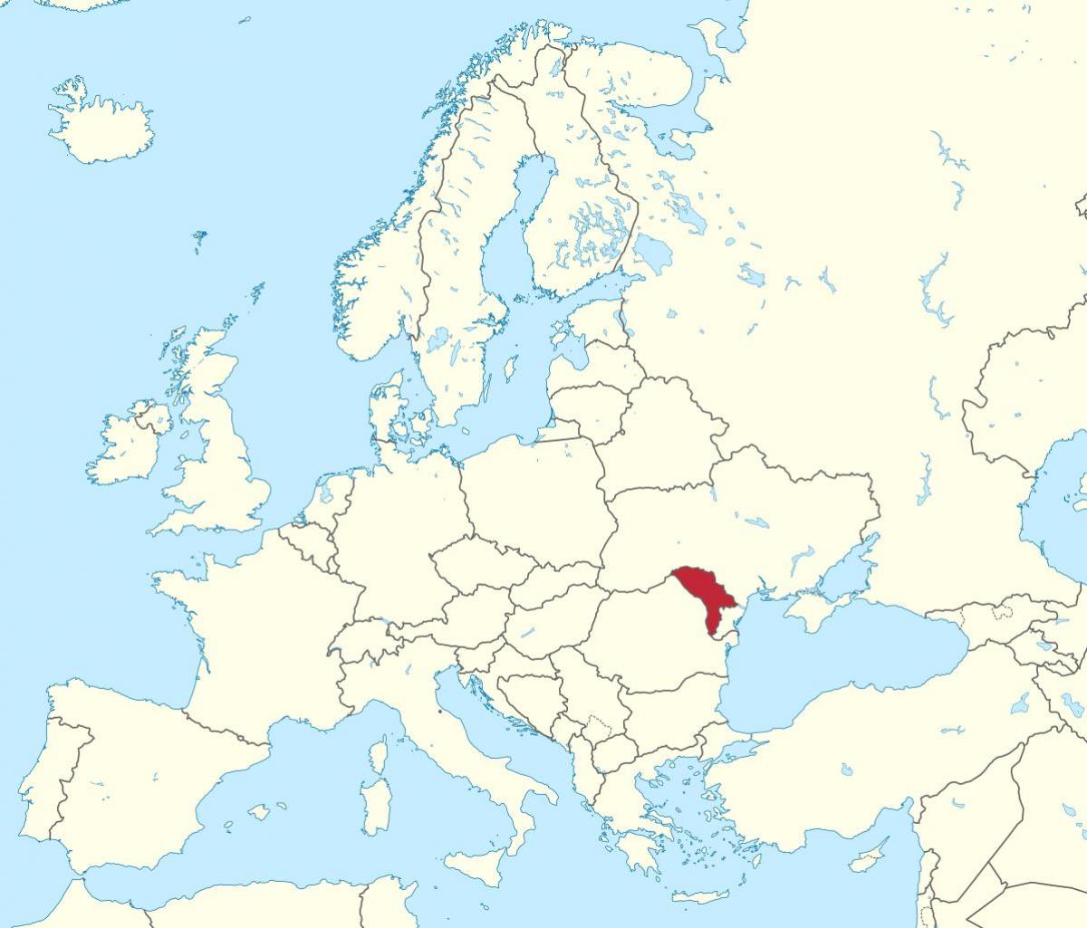 Carte de la Moldavie europe